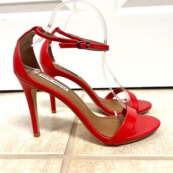 STEVE MADDEN Stecy two-piece ankle trap sandals  heels feminine holidays 9.5M - Picture 3 of 10